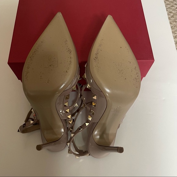 VALENTINO Rockstud Caged Patent Pump Size 38.5 - Picture 7 of 7